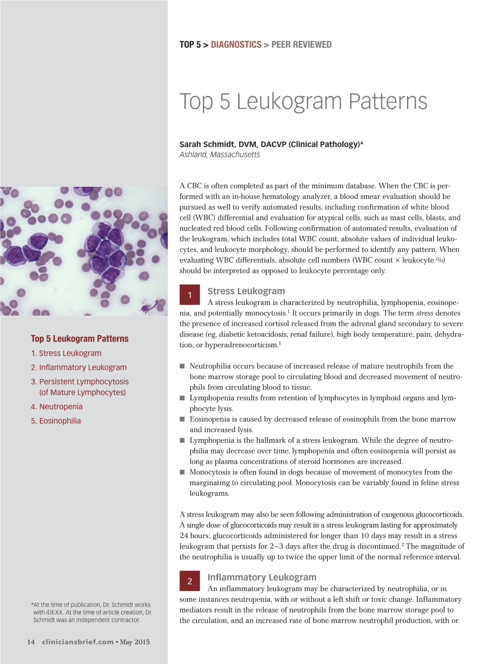 Top 5 Leukogram Patterns