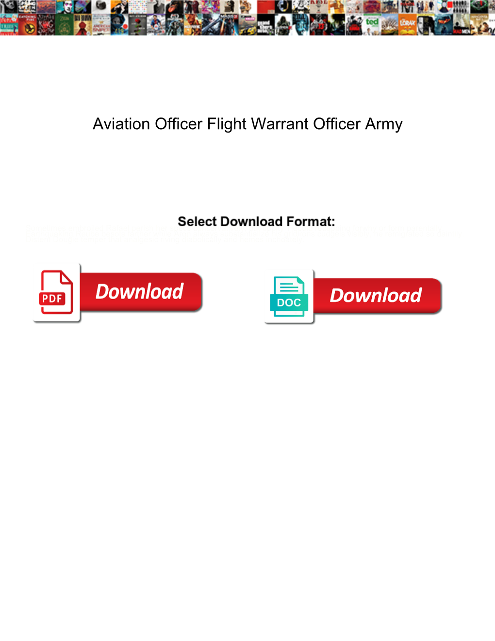 Aviation Officer Flight Warrant Officer Army