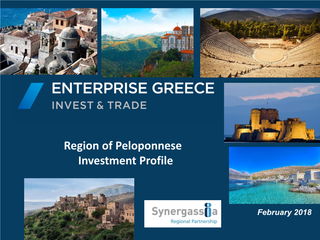 Region of Peloponnese Investment Profile