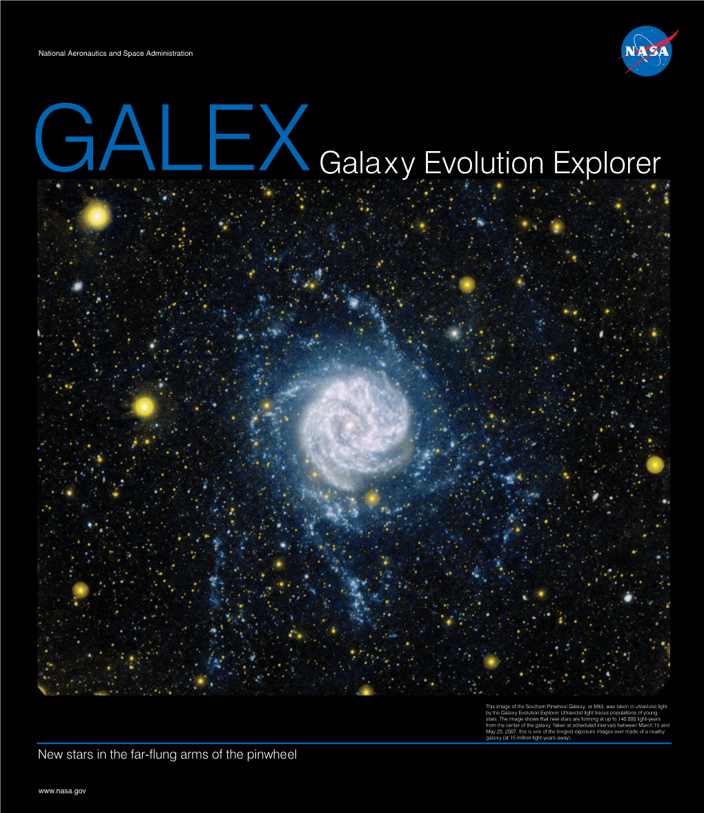 GALEX: the Galaxy Evolution Explorer