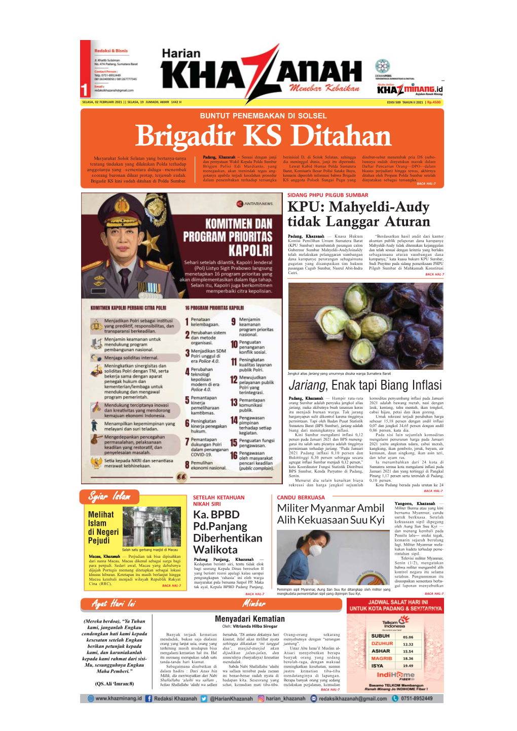 Brigadir KS Ditahan