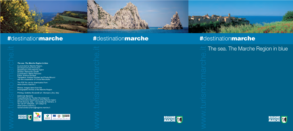 The Sea. the Marche Region in Blue