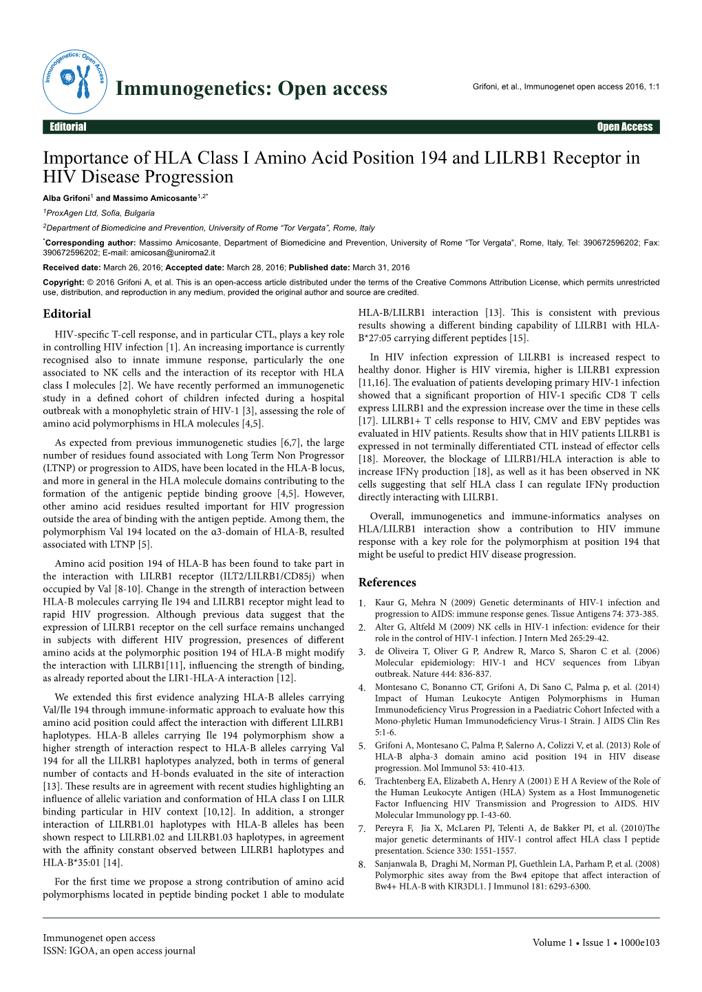 Importance of HLA Class I Amino Acid Position 194 and LILRB1 Receptor