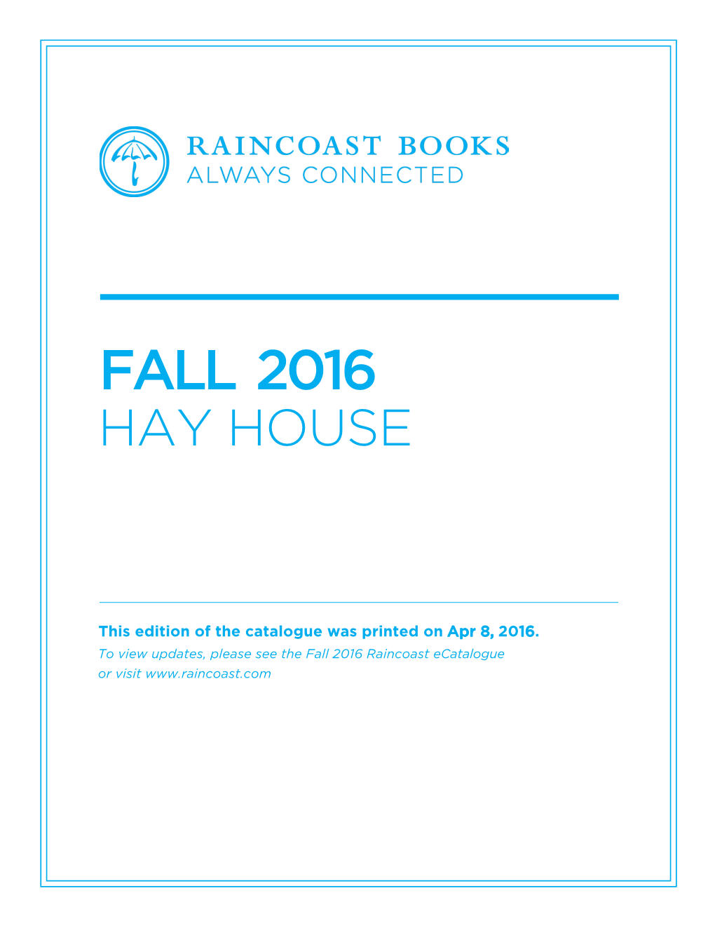 Fall 2016 Hay House