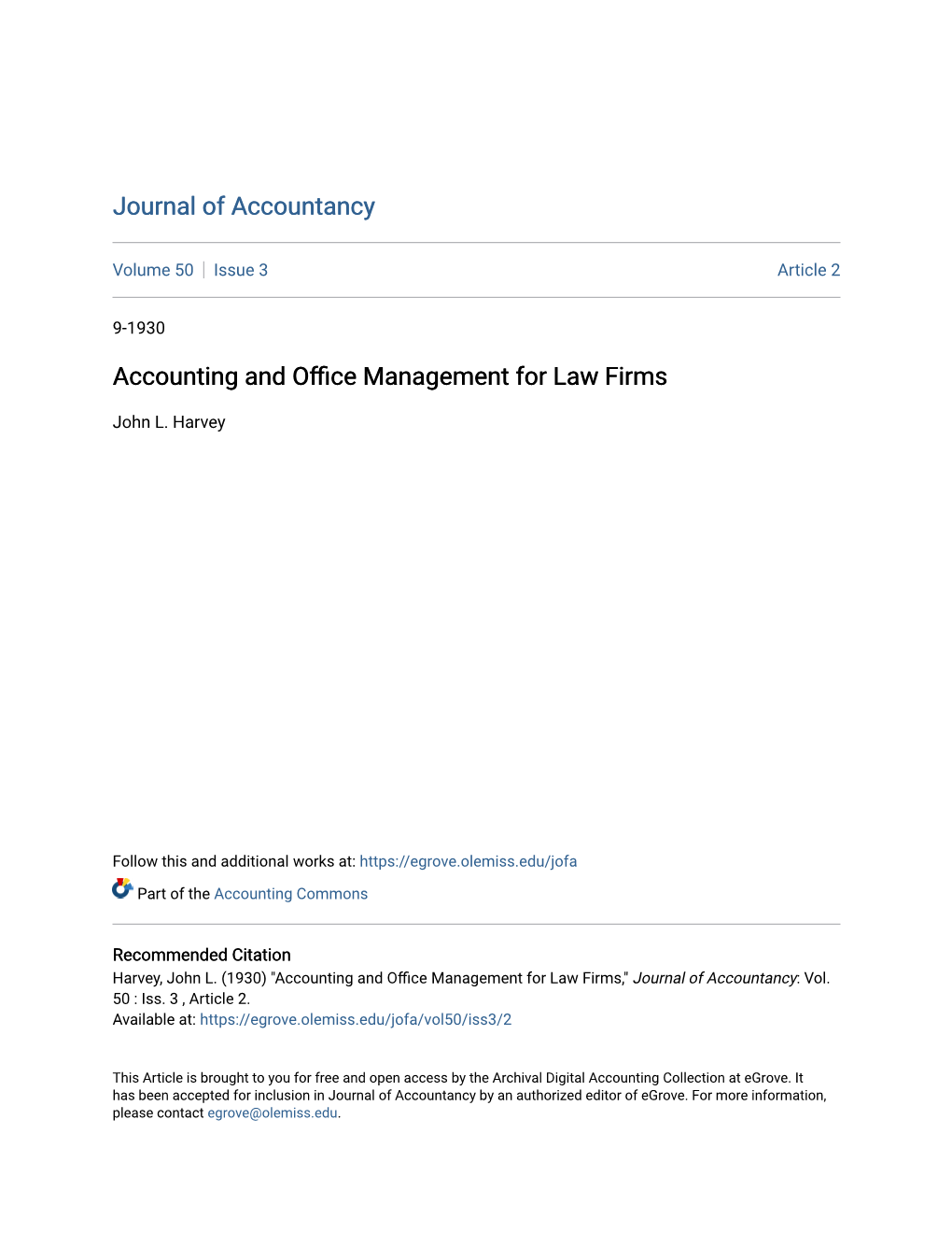 Accounting and Office Management for Law Firms