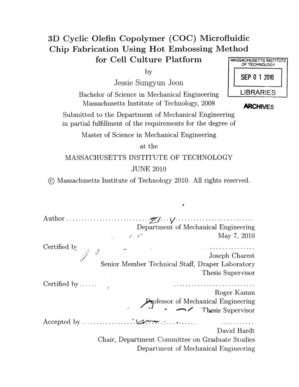 3D Cyclic Olefin Copolymer (COC)