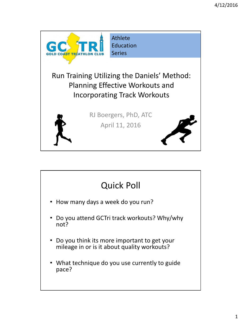 Run Training Using Daniels Pacing Method