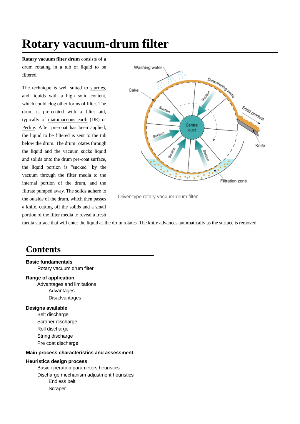 Rotary Vacuum-Drum Filter