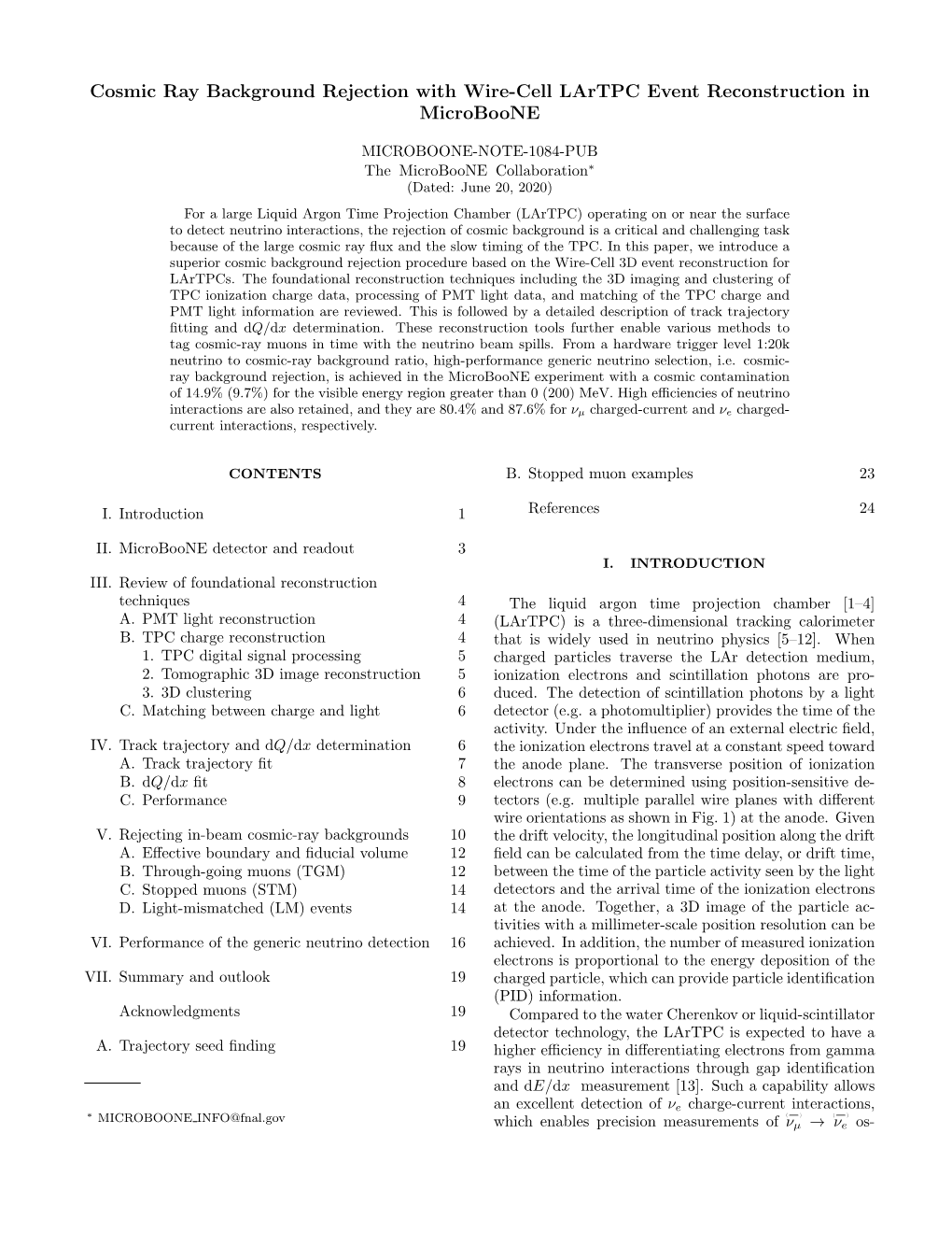 Cosmic Ray Background Rejection with Wire-Cell Lartpc Event Reconstruction in Microboone