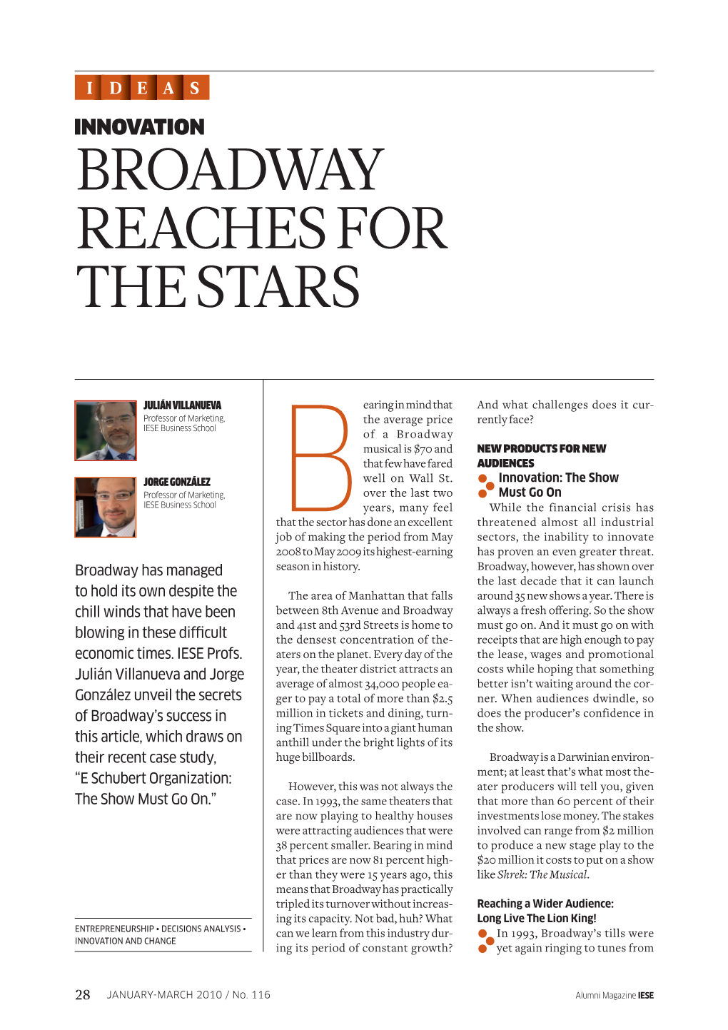 Innovation Broadway Reaches for the Stars