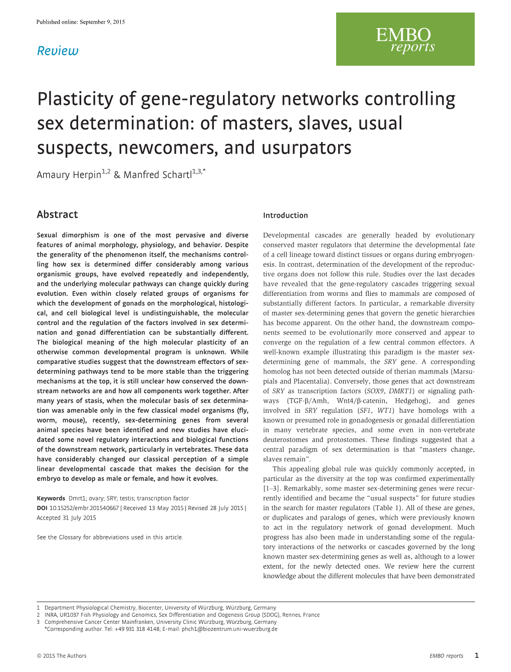 Plasticity of Gene-Regulatory Networks Controlling Sex Determination: of Masters, Slaves, Usual Suspects, Newcomers, and Usurpators