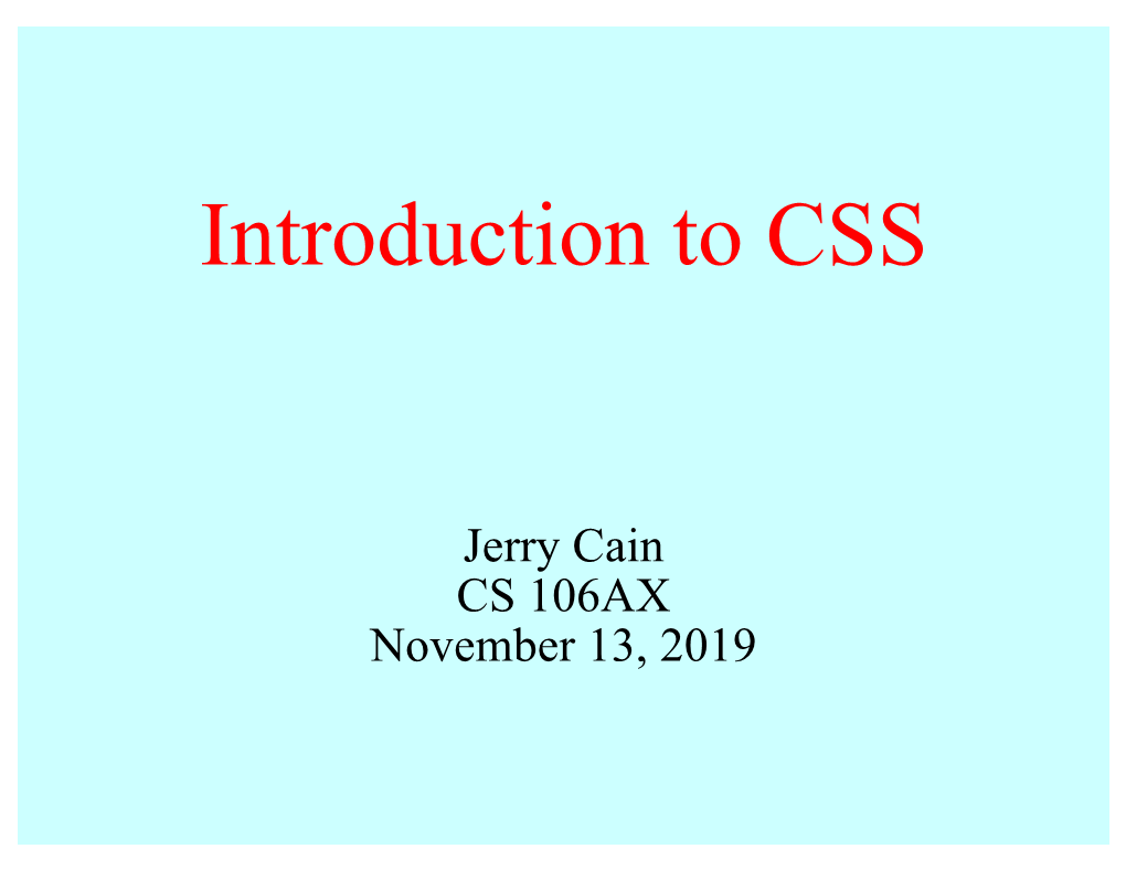 23-Introduction-To-CSS.Pdf