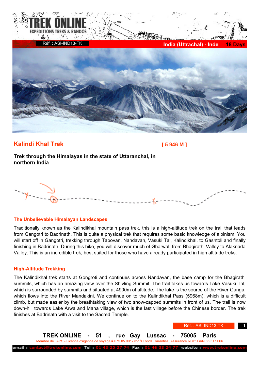 Kalindi Khal Trek [ 5 946 M ]