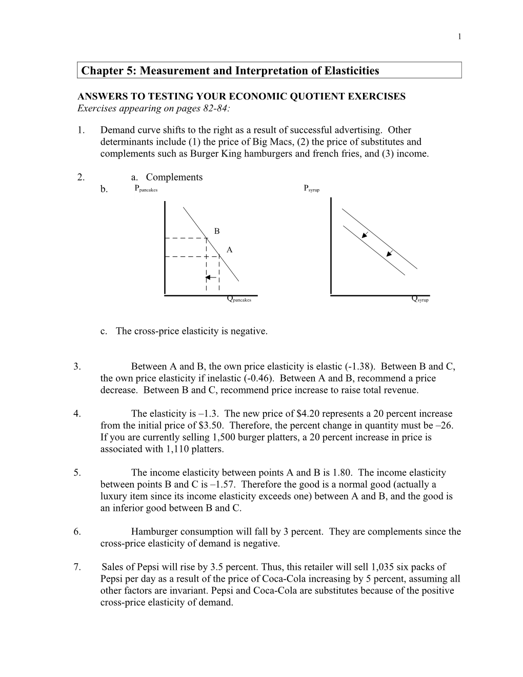 Chapter 4: Consumer Equilibrium and Market Demand