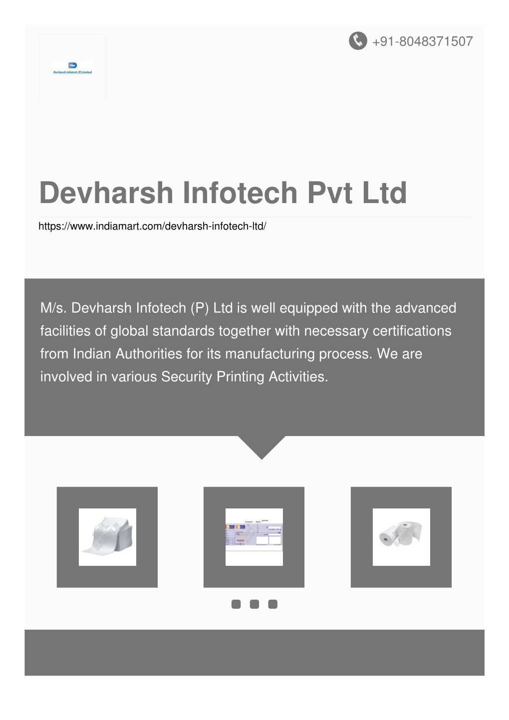 Devharsh Infotech Pvt Ltd