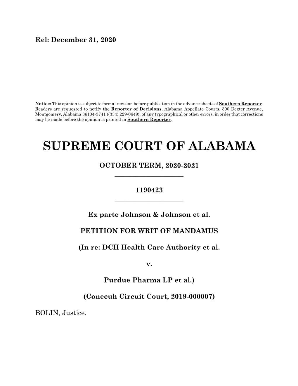 Supreme Court of Alabama