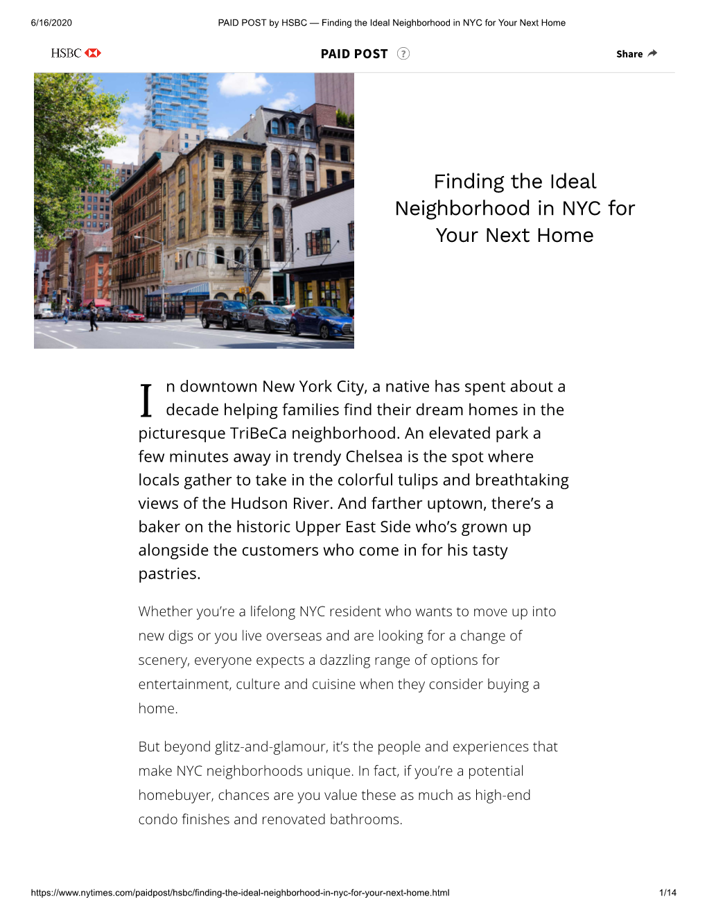 Finding the Ideal Neighborhood in NYC for Your Next Home
