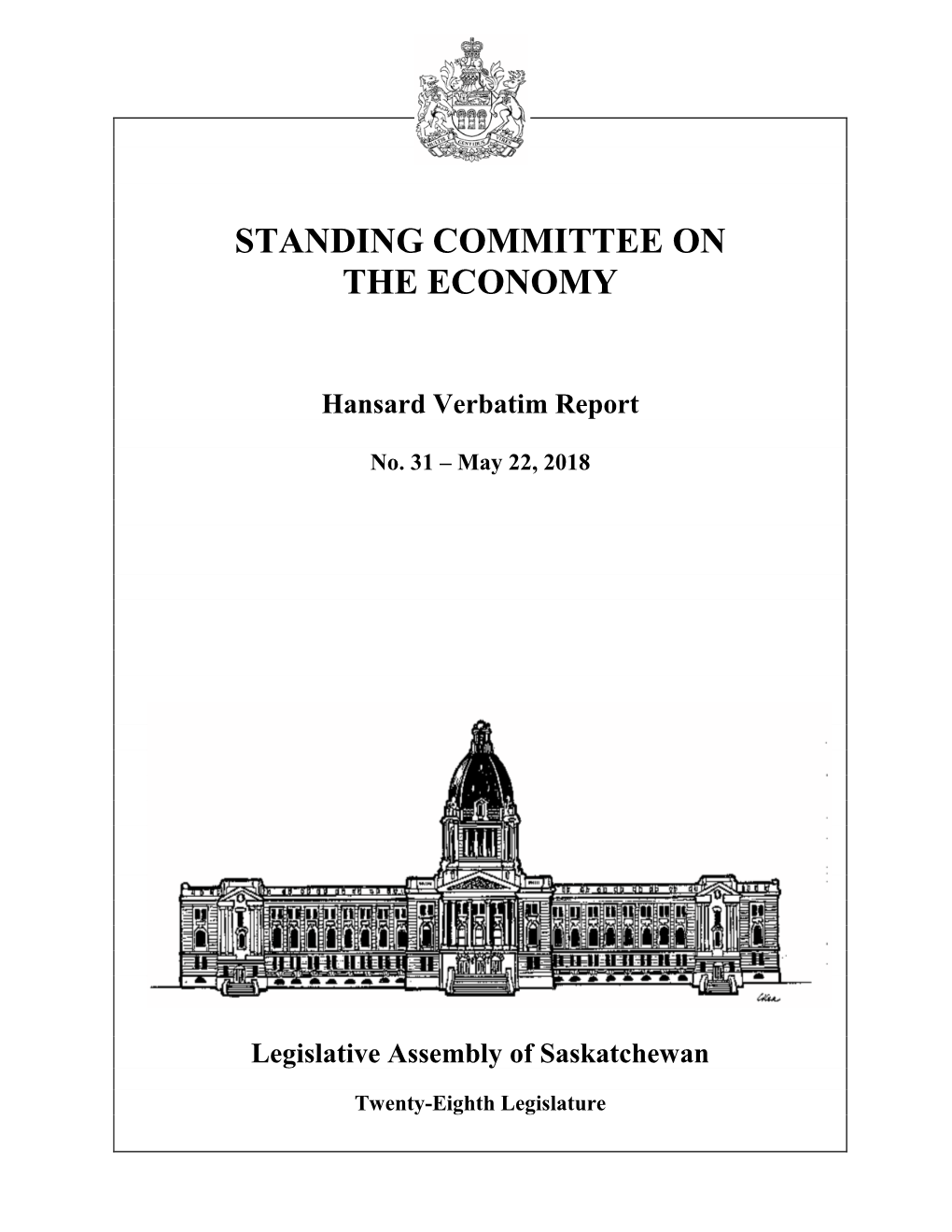 May 22, 2018 Economy Committee