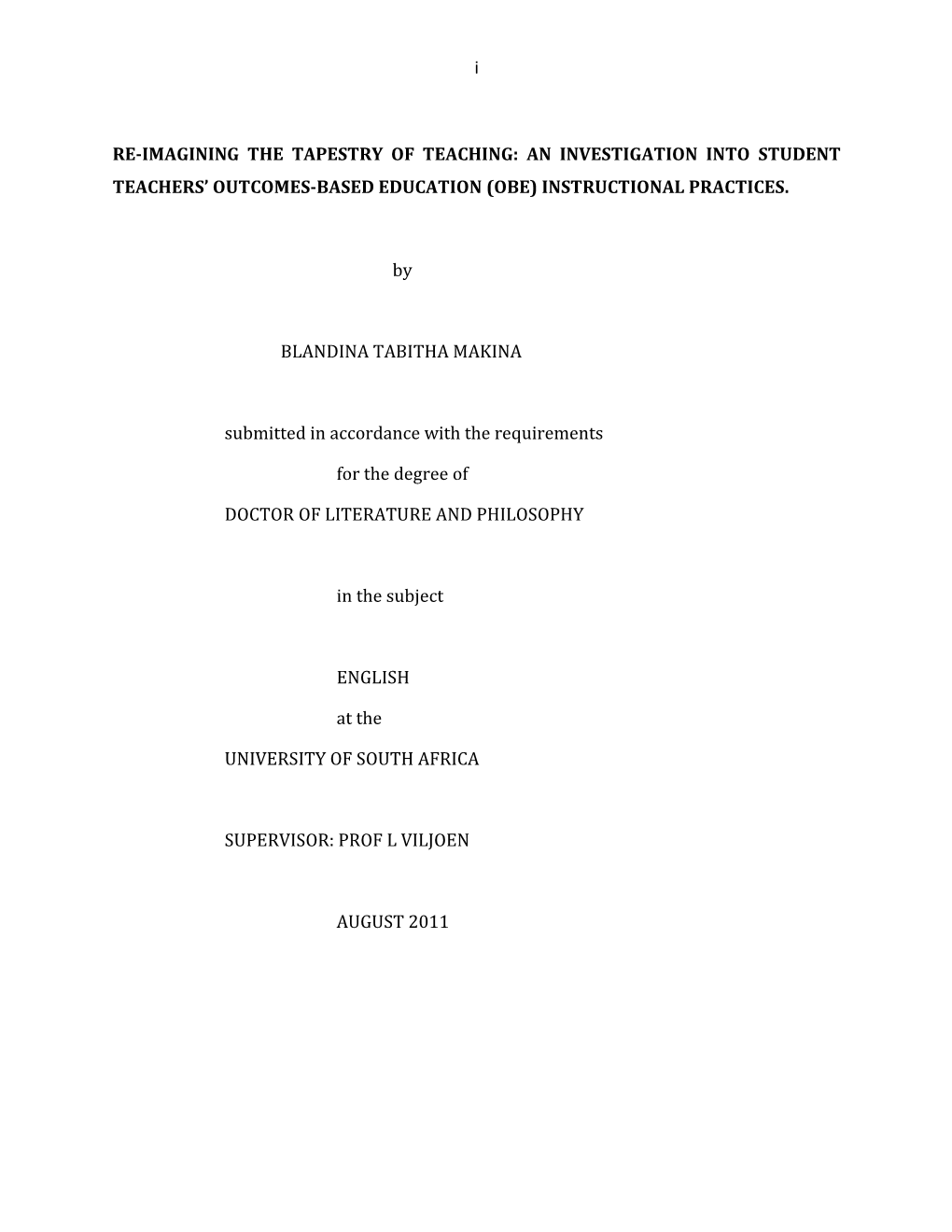 Re-Imagining the Tapestry of Teaching: an Investigation Into Student Teachers’ Outcomes-Based Education (Obe) Instructional Practices