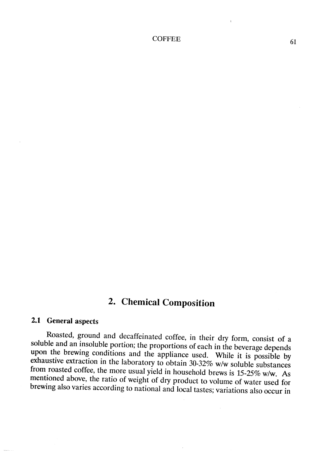 Chemical Compositions