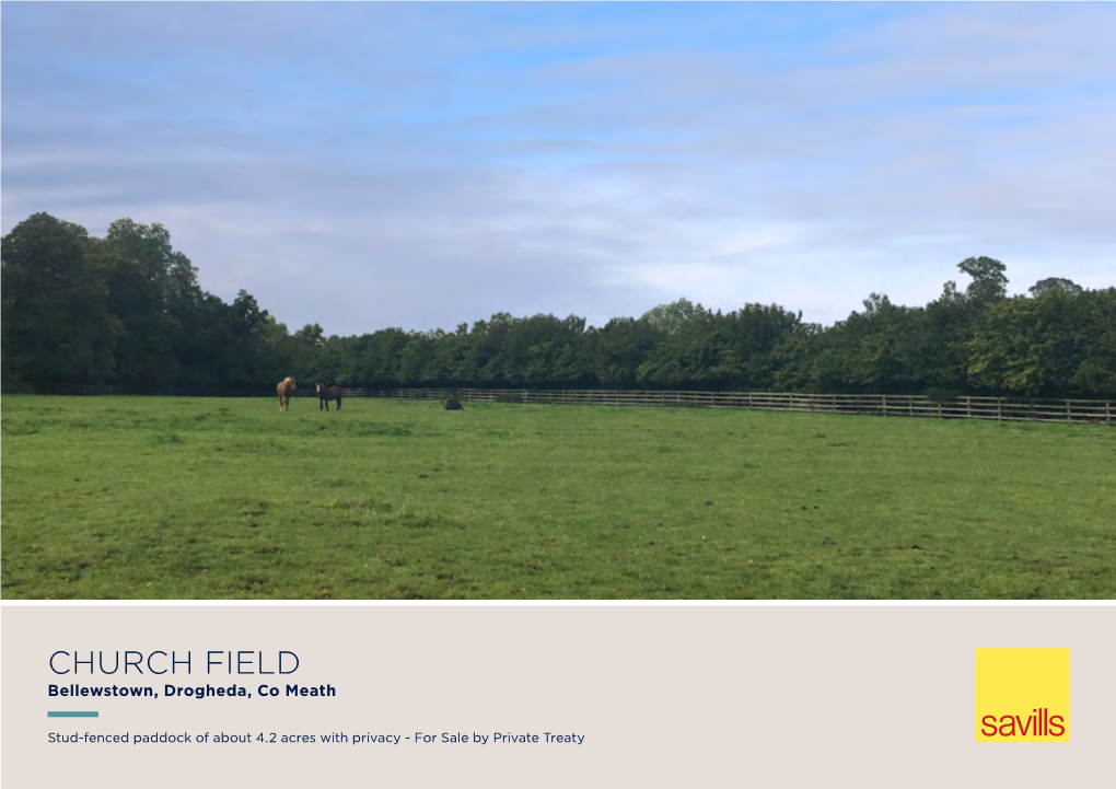 CHURCH FIELD Bellewstown, Drogheda, Co Meath