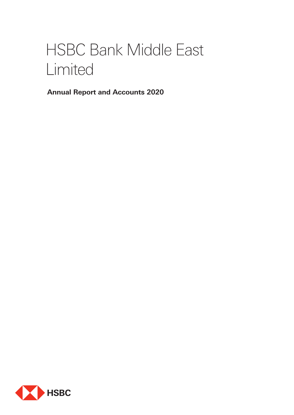 HSBC Bank Middle East Limited Annual Report and Accounts 2020