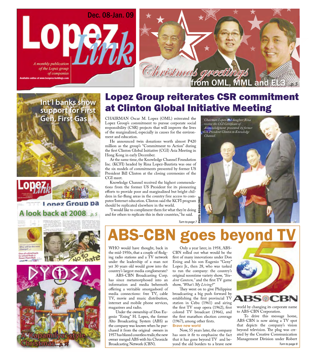 Lopez Group Reiterates CSR Commitment At