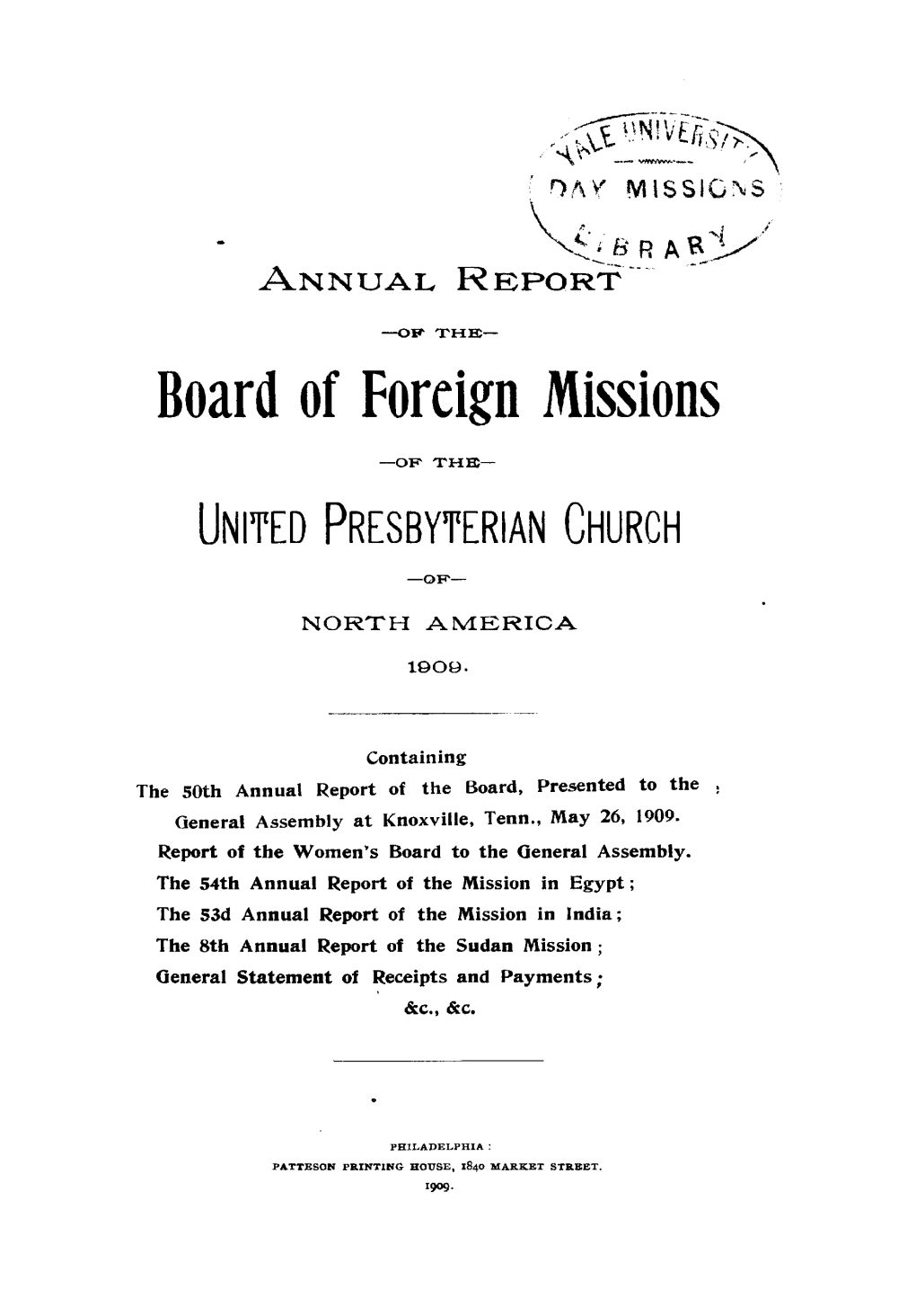 Board of Foreign Missions