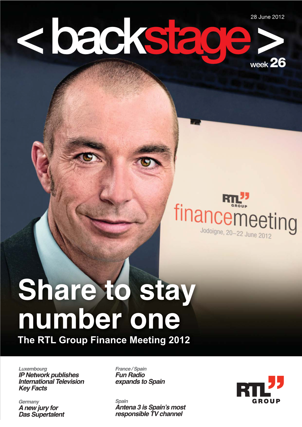 Share to Stay Number One the RTL Group Finance Meeting 2012