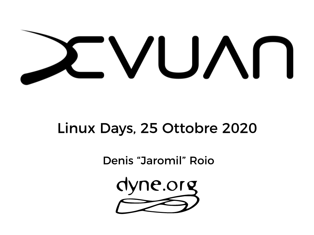 Linux Days, 25 Ottobre 2020