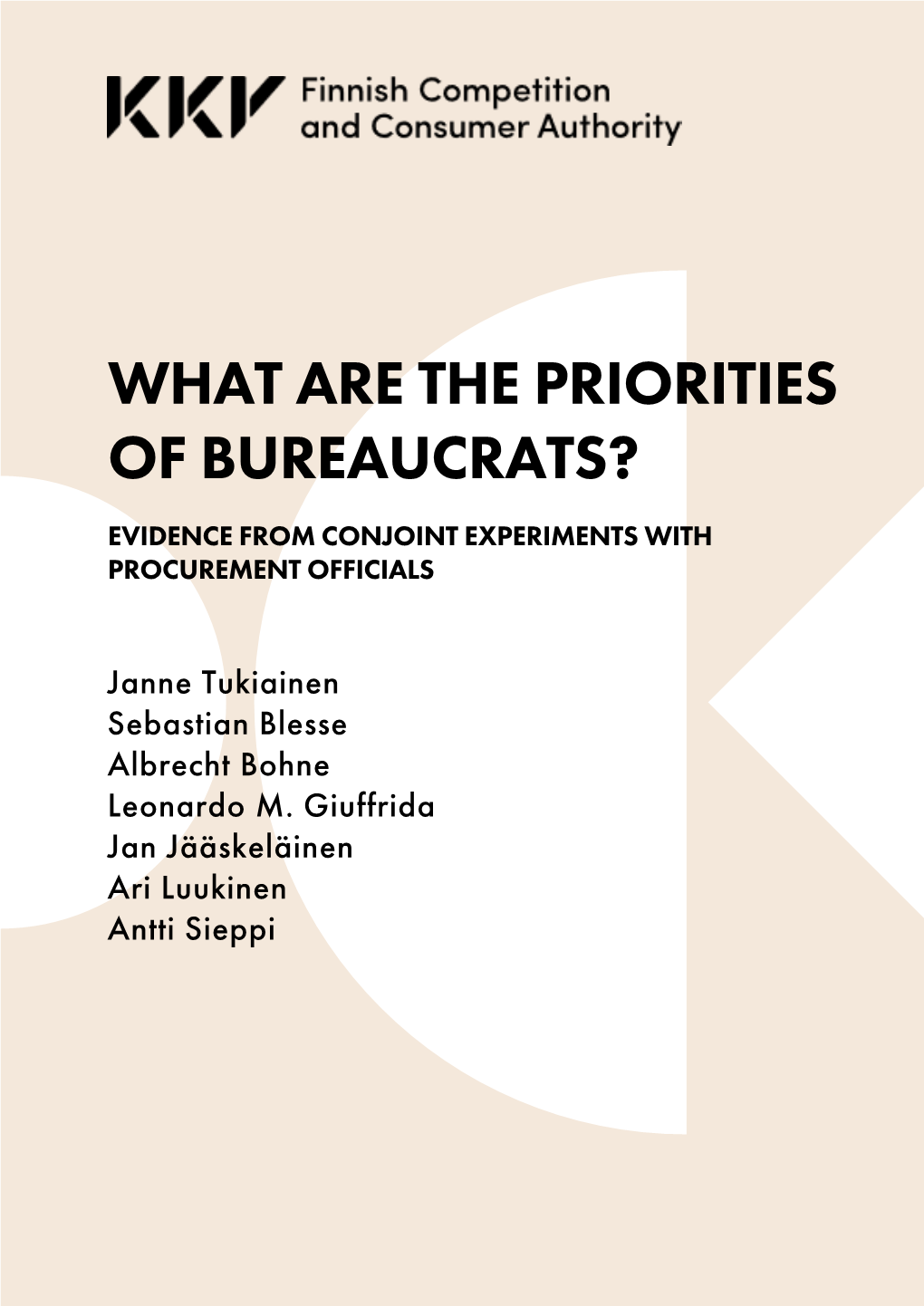 What Are the Priorities of Bureaucrats?