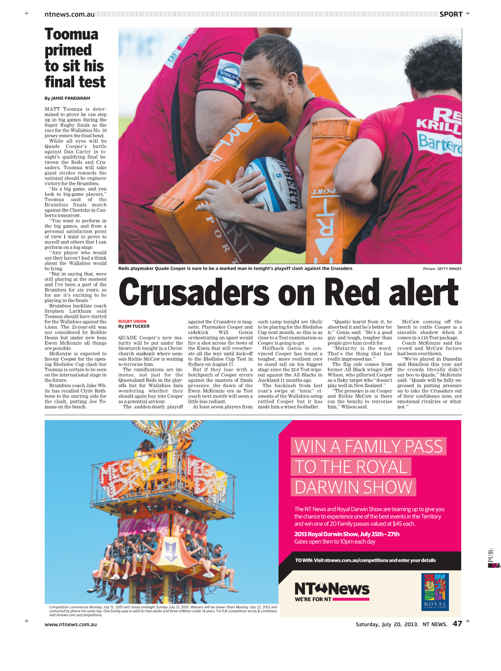 Crusaders on Red Alert