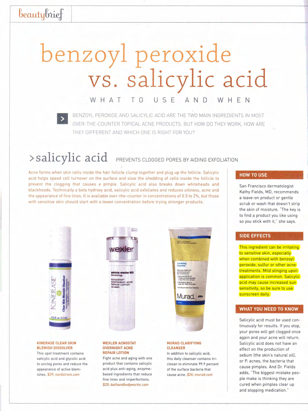 Benzoyl Peroxide Vs. Salicylic Acid WHAT to USE and WHEN