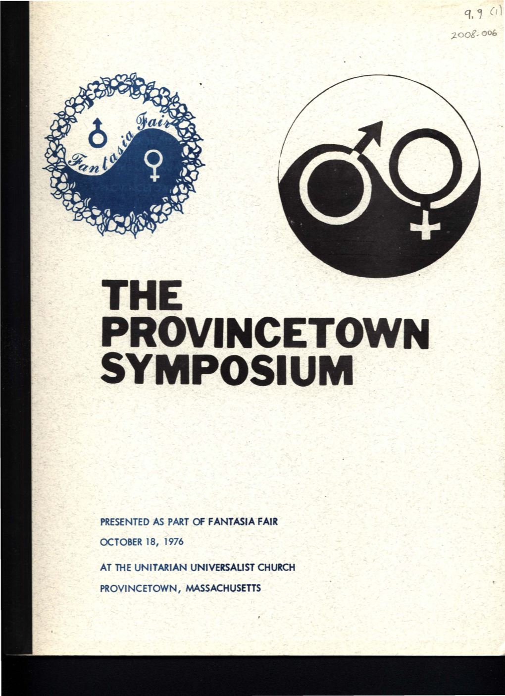 The Provincetown Symposium·