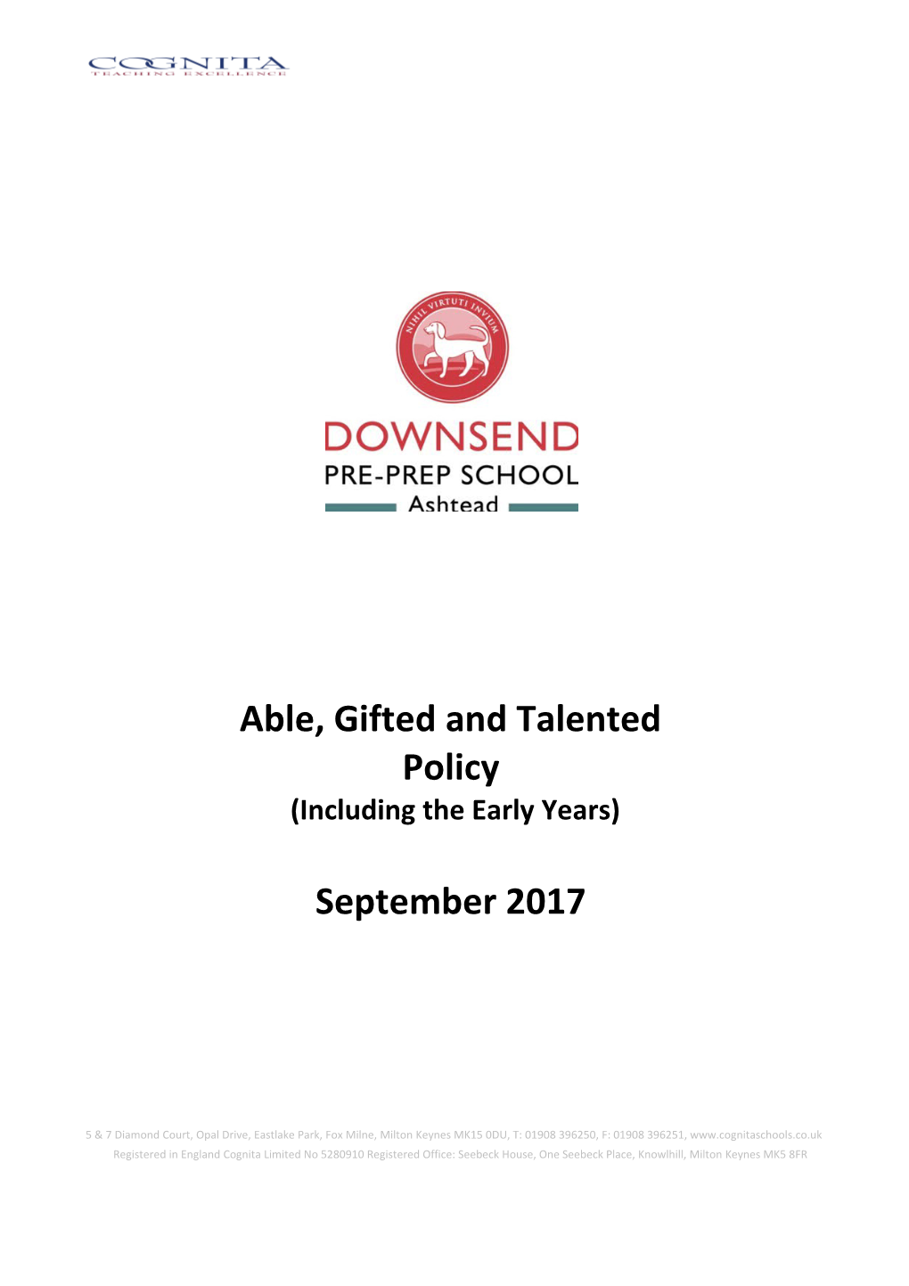 Able Gifted and Talented Policy - Sep 2017