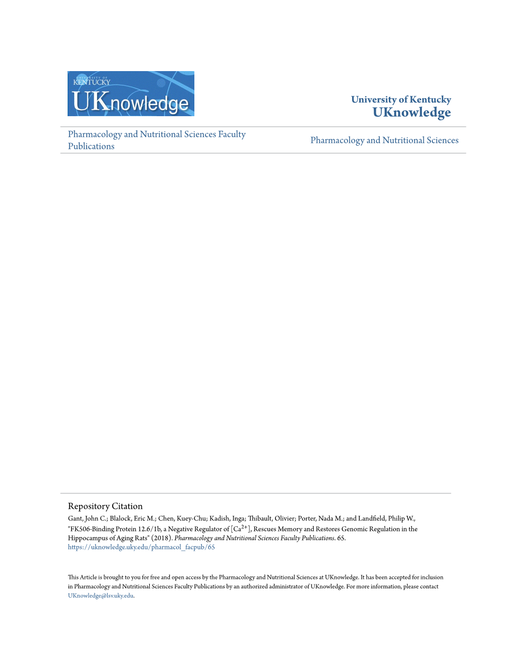 FK506-Binding Protein 12.6/1B, a Negative Regulator of [Ca<Sup>2+