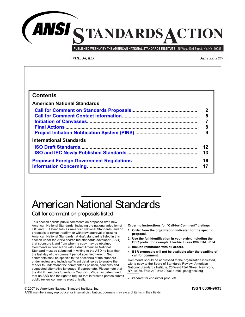 Standards Action Layout SAV3825