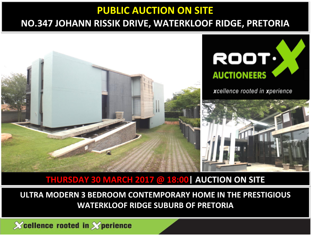 No.347 Johann Rissik Drive, Waterkloof Ridge, Pretoria