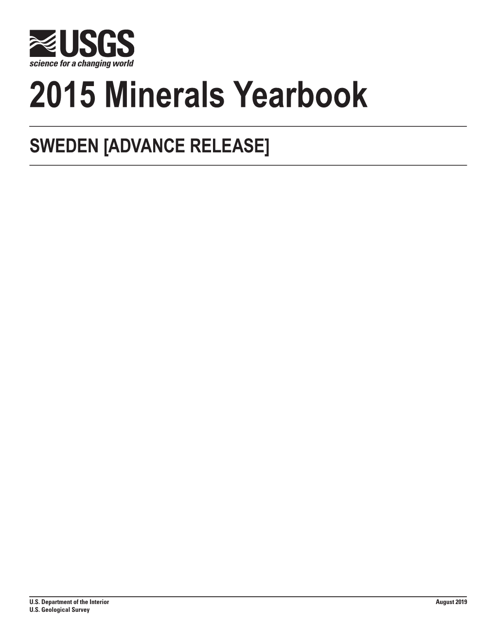 The Mineral Industry of Sweden in 2015