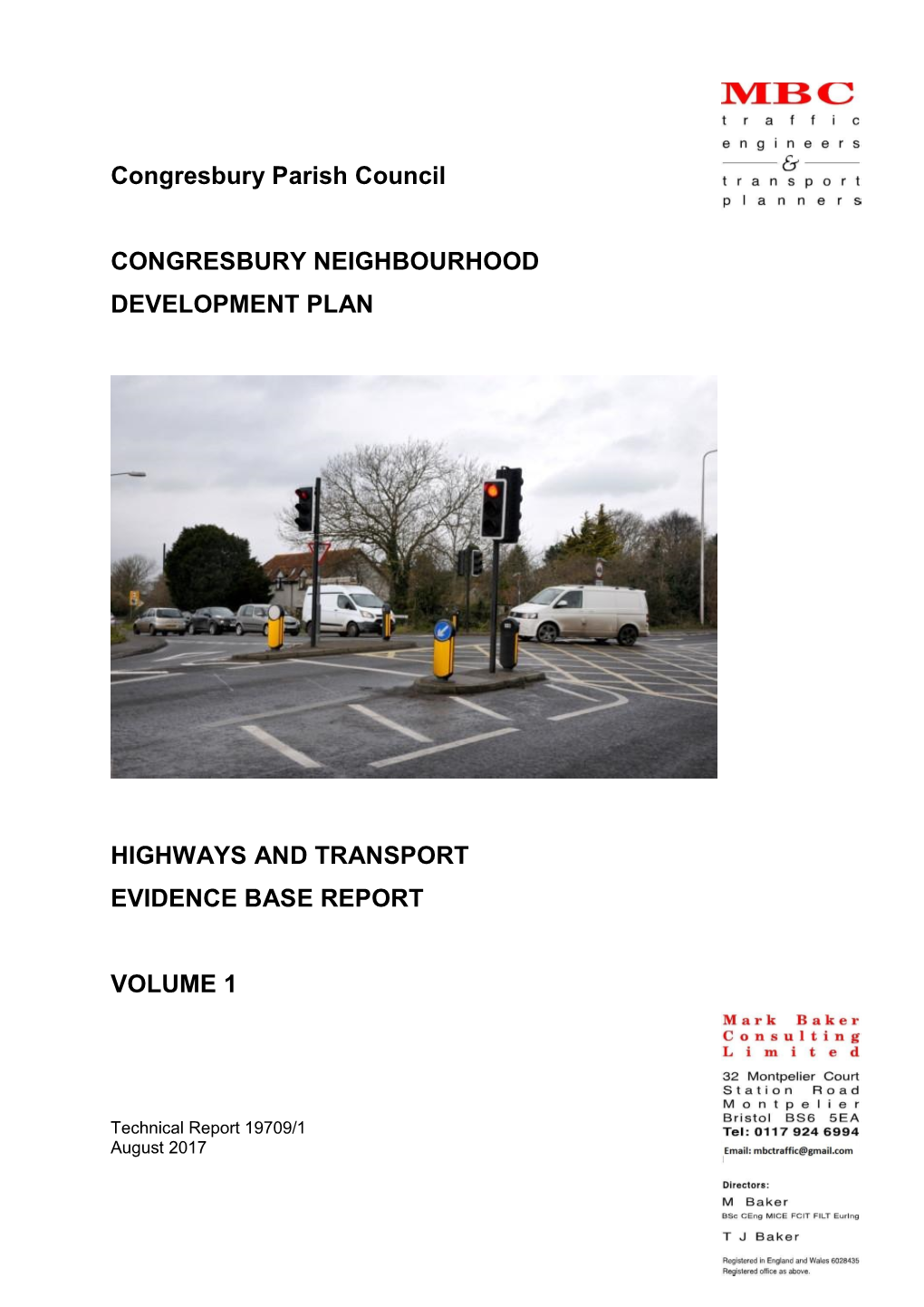 Appendix E Highways and Transport Evidence Based Report August 2017.Pdf