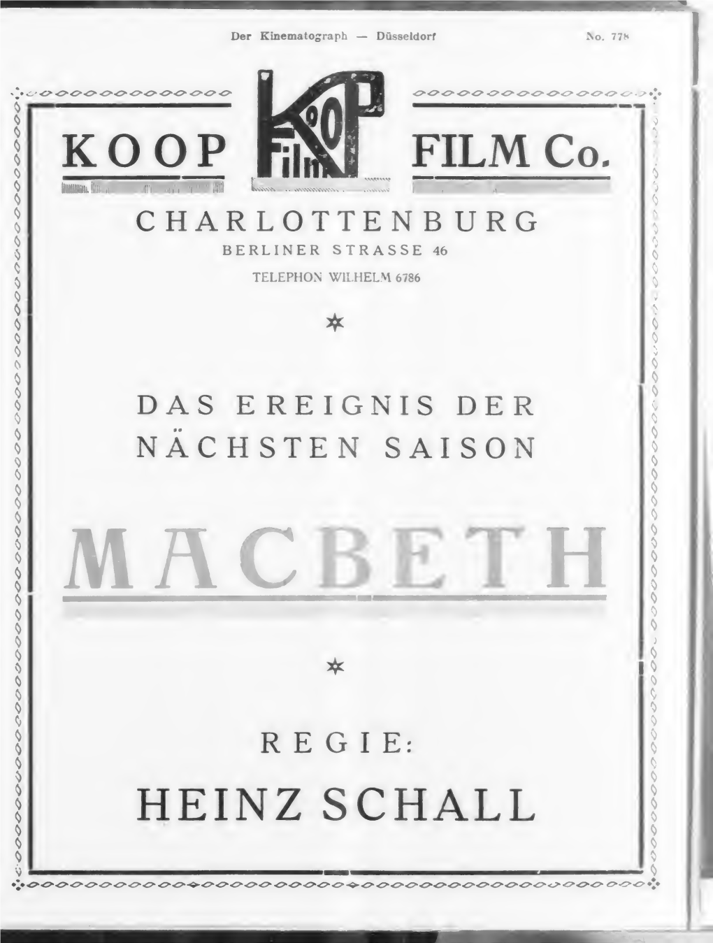 Der Kinematograph (January 1922)