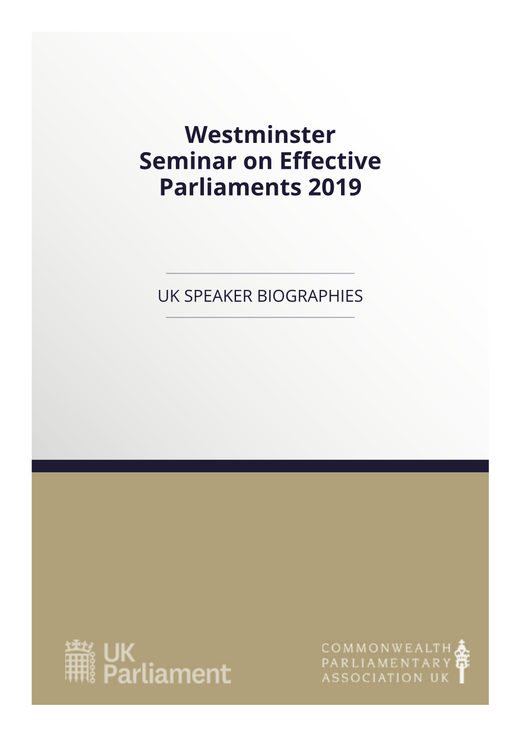 Westminster Seminar on Effective Parliaments 2019