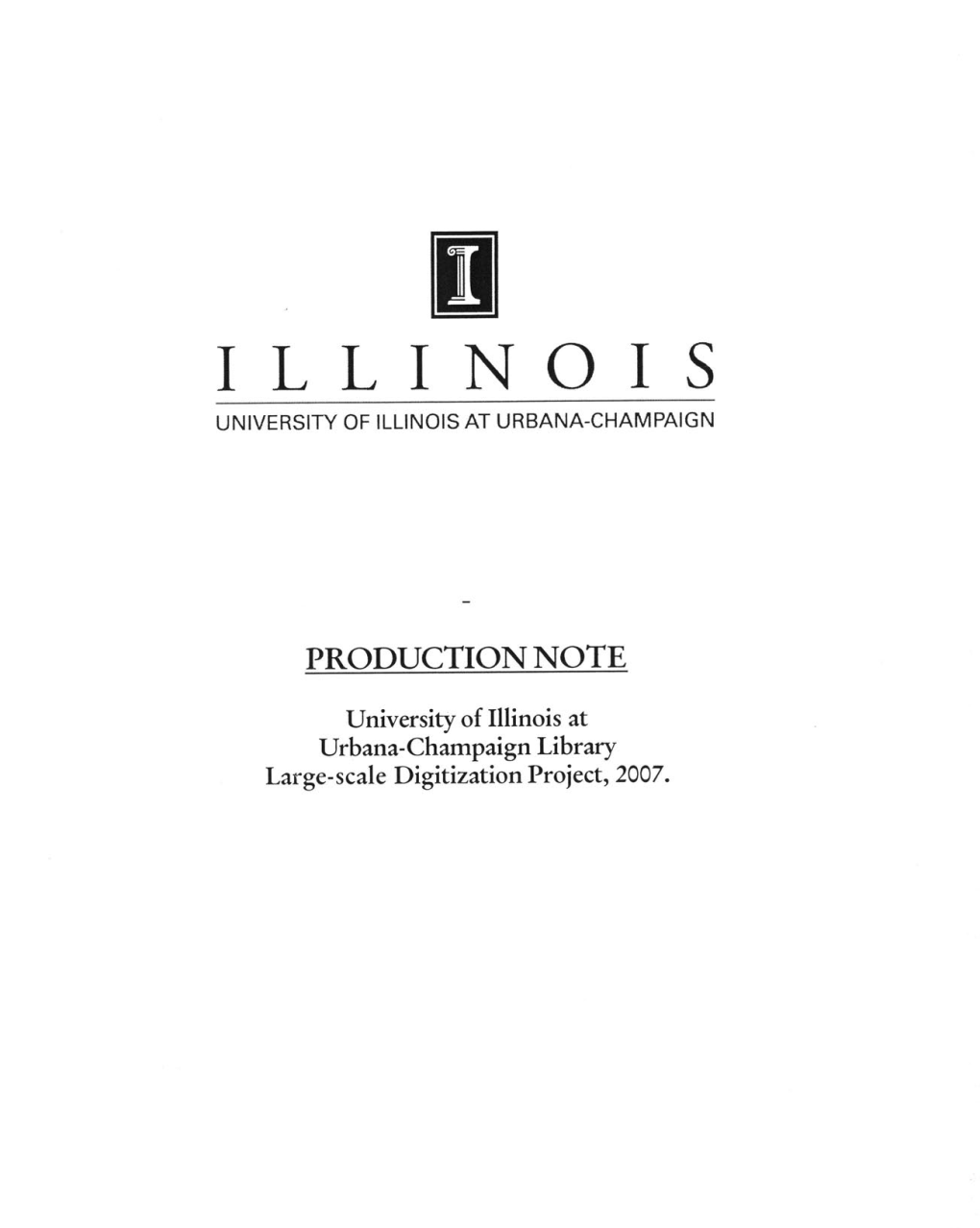 I Llinoi S University of Illinois at Urbana-Champaign