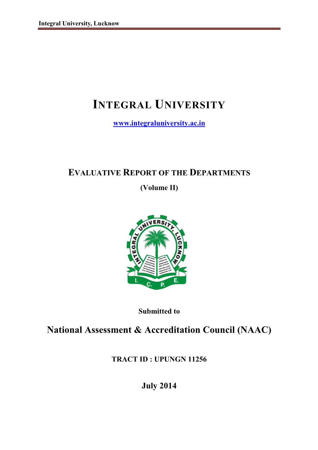 Evaluation Report of the Departments