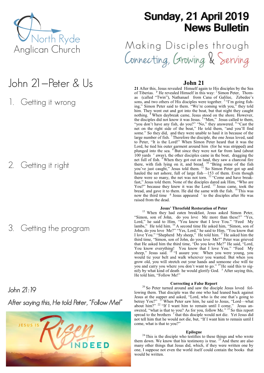 John 21—Peter & Us