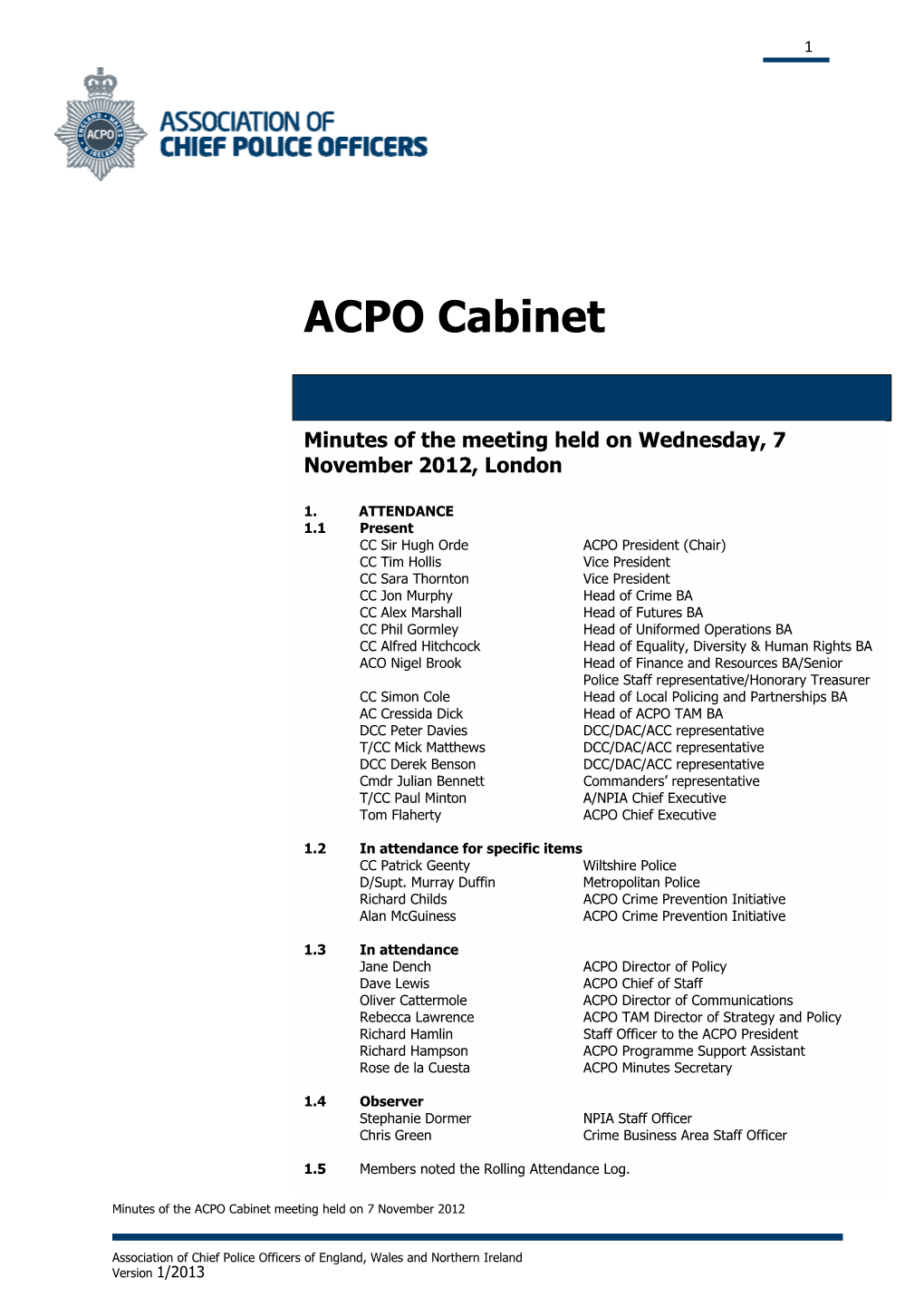 ACPO Cabinet