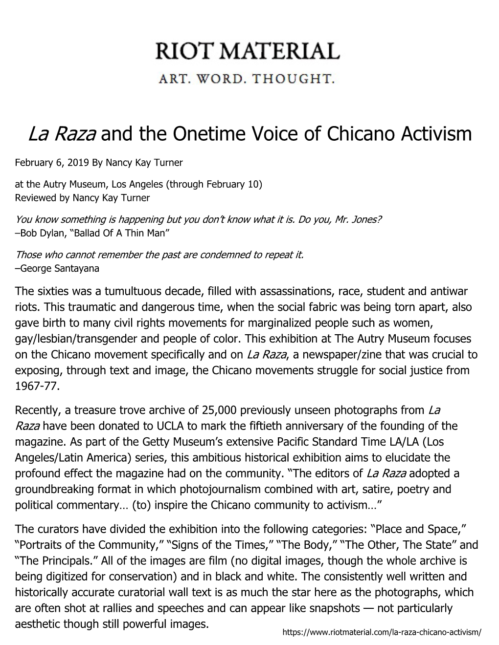 La Raza and the Onetime Voice of Chicano Activism