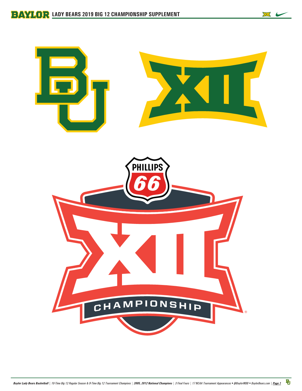 Lady Bears 2019 Big 12 Championship Supplement