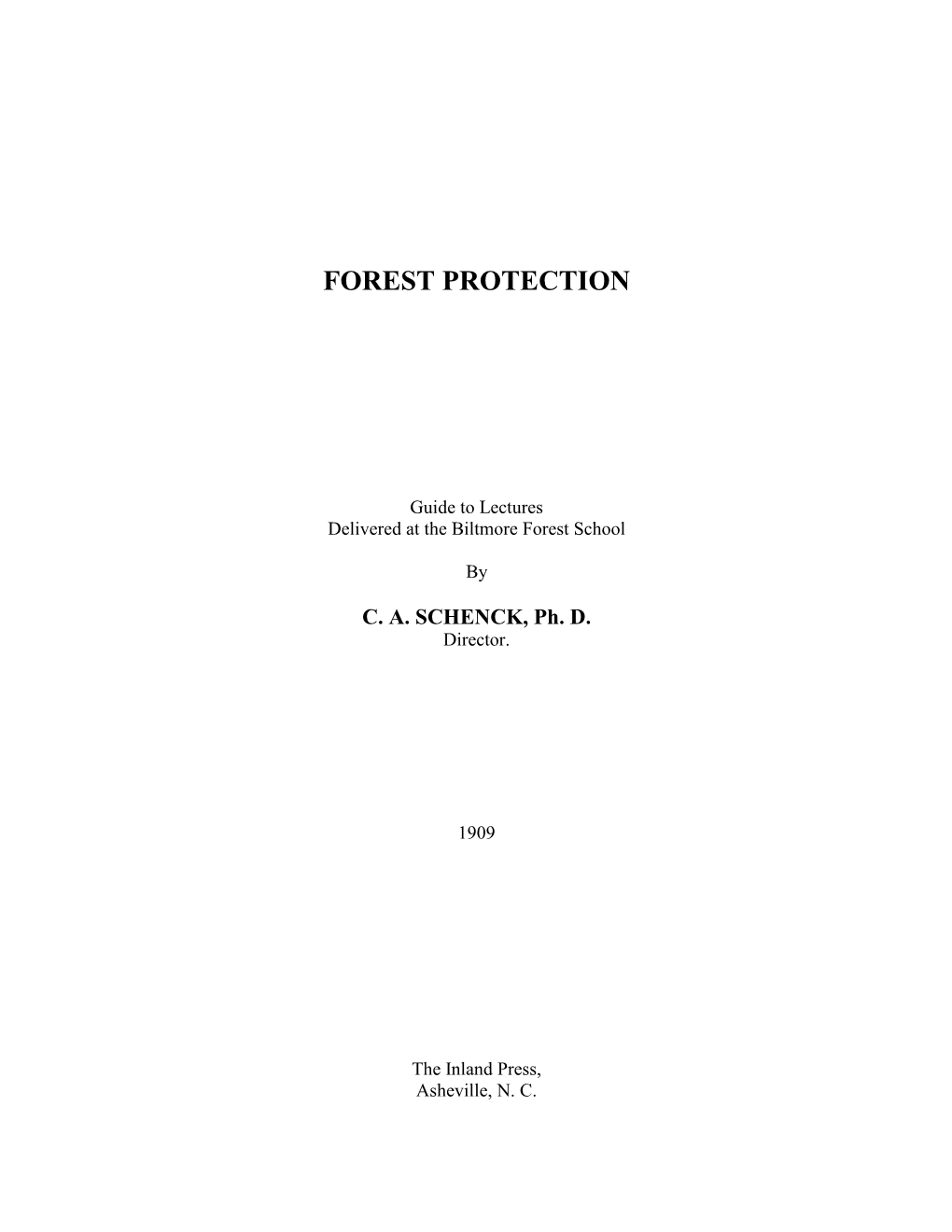 Forest Protection