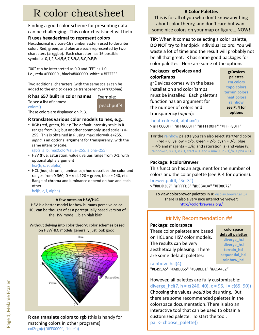 R Color Cheatsheet